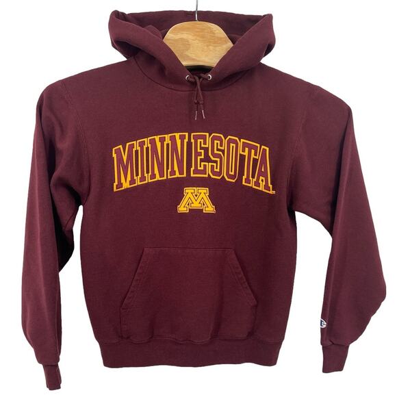 Vintage 90s y2k Men's Champion Minnesota Gophers‎ Embroidered Hoodie Sweatshirt - Picture 1 of 6